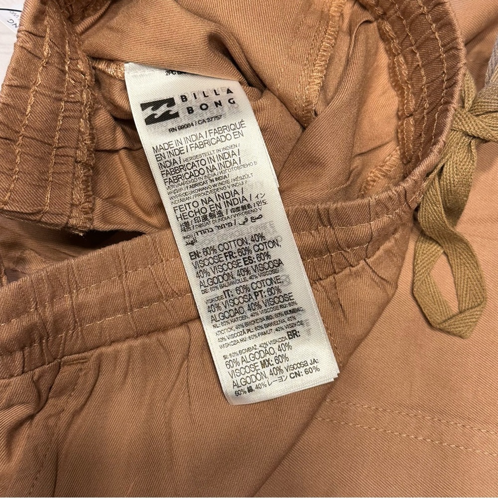 BILLABONG Brown / Putty Beachy Keen High Waist Woven Pant Size Various - Picture 4 of 6